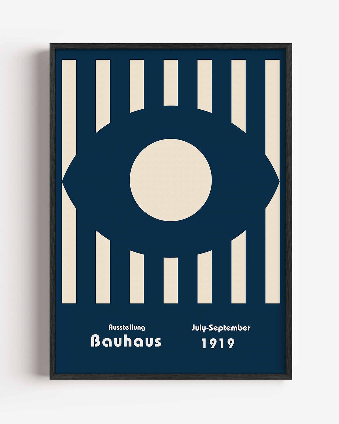 Vorm en balans – staande Bauhaus poster als wanddecoratie