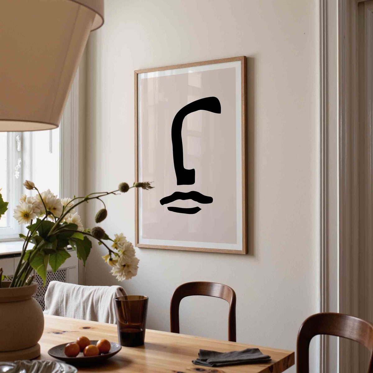 Abstracte vormen – kunst en design poster in portret formaat