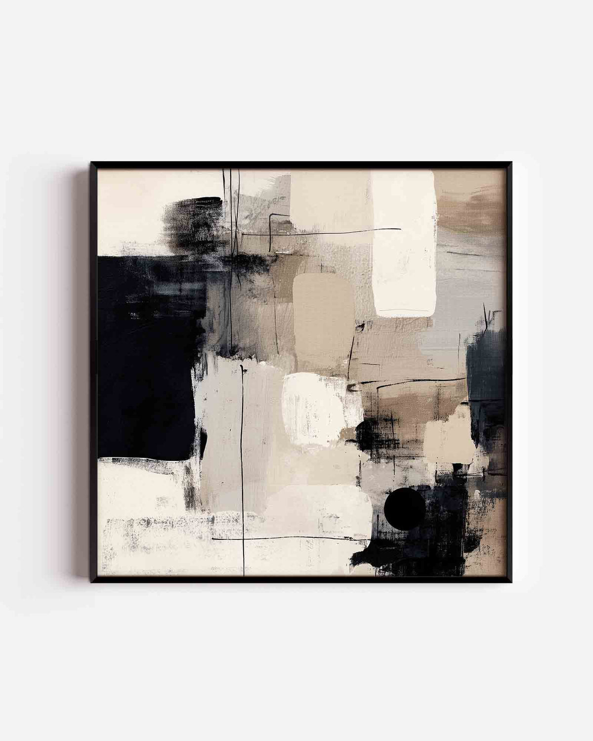 Abstracte vormen – abstracte vierkante poster als wanddecoratie