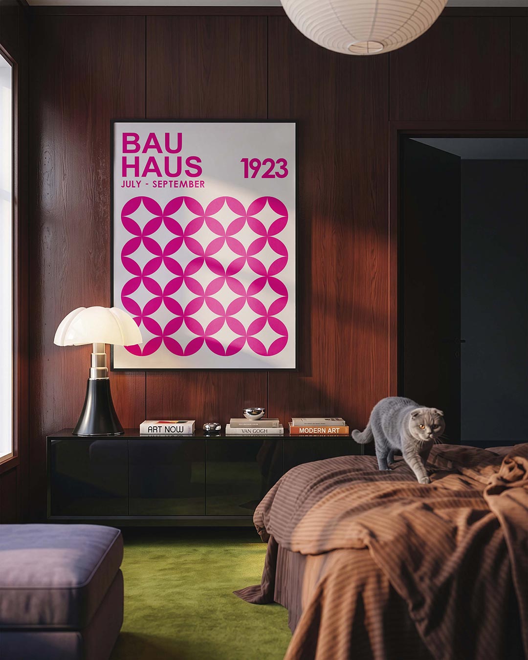  – geometrische Bauhaus poster in staand formaat
