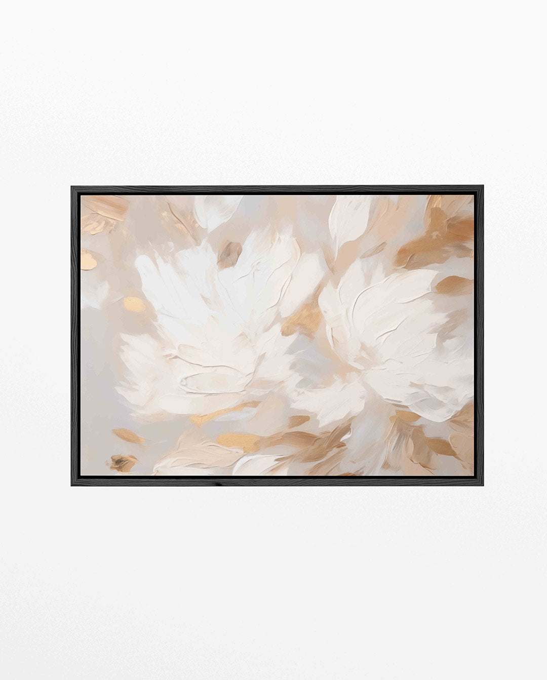 Organische vormen – Liggende wanddecoratie – liggend bloemen kunstwerk