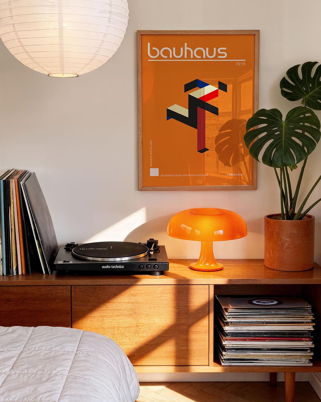 Abstracte – moderne Bauhaus wandkunst als poster