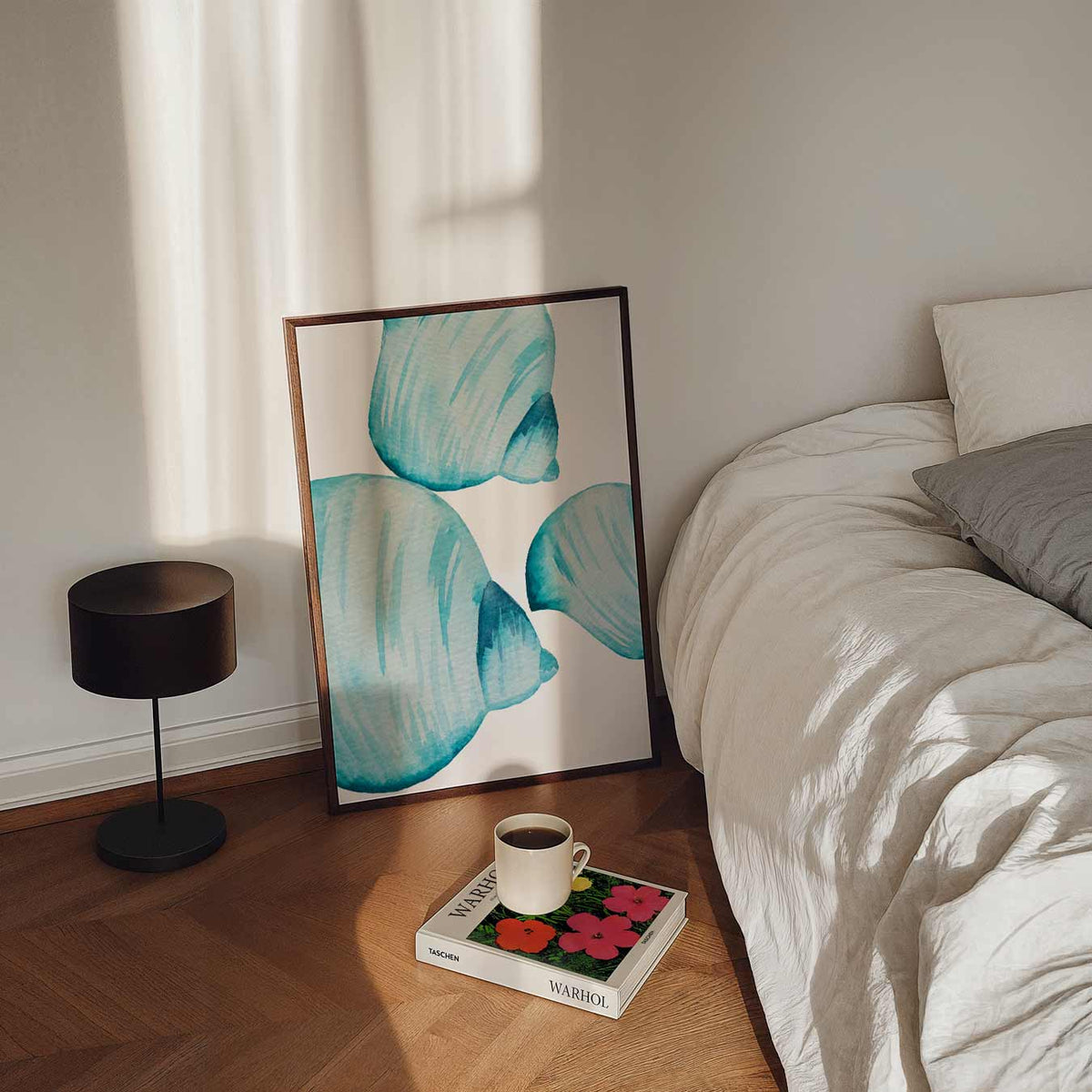 Abstracte Schelpen – staande dieren wanddecoratie van WallArtistic