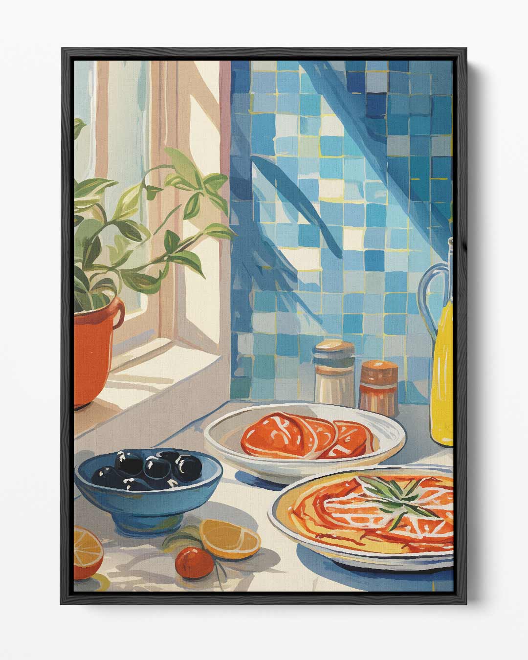 Zonovergoten Keuken Moment – portret kunstwerk als wanddecoratie