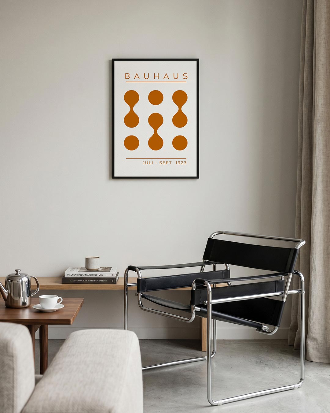  – geometrische Bauhaus poster in staand formaat