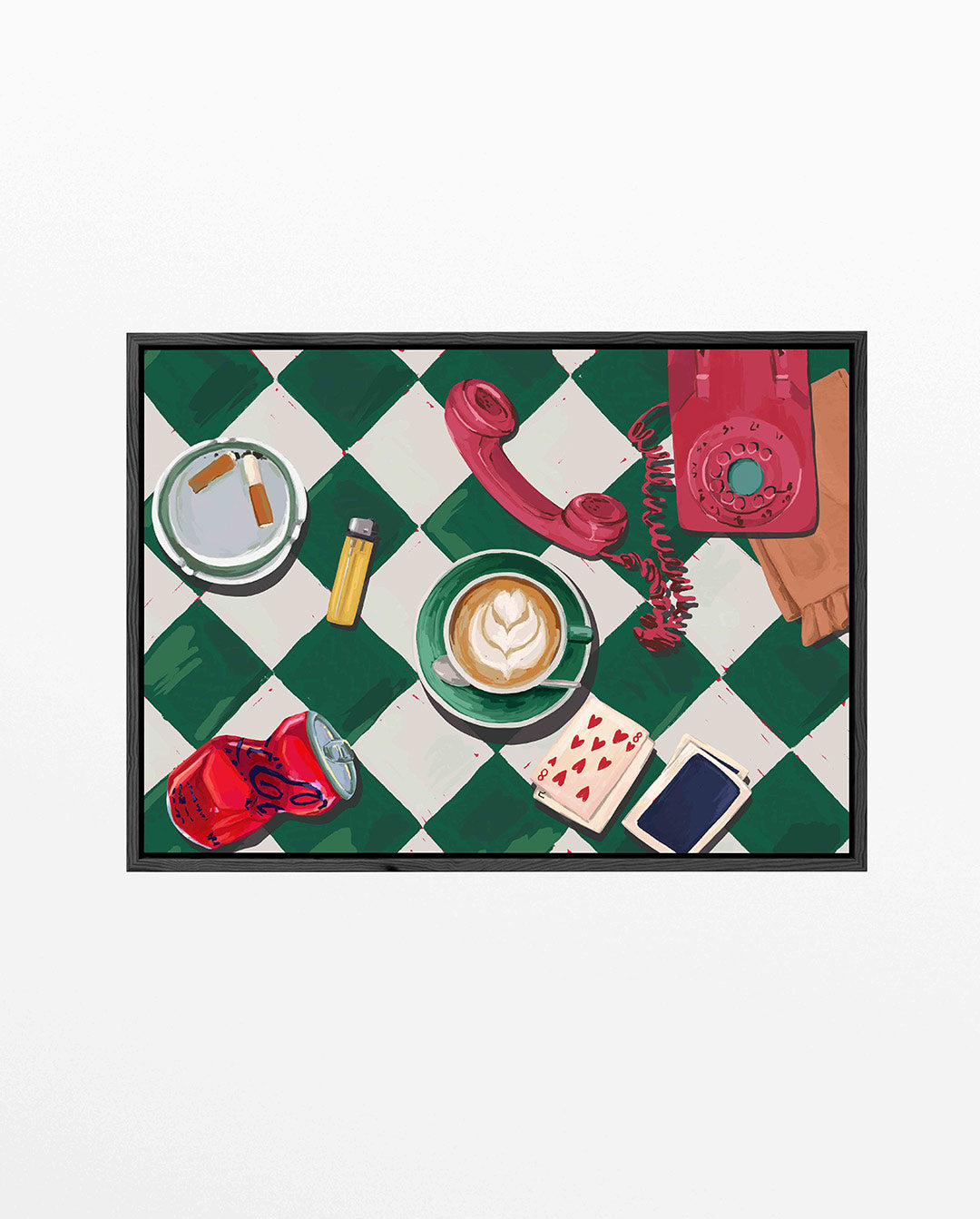Abstract – liggend keuken kunstwerk