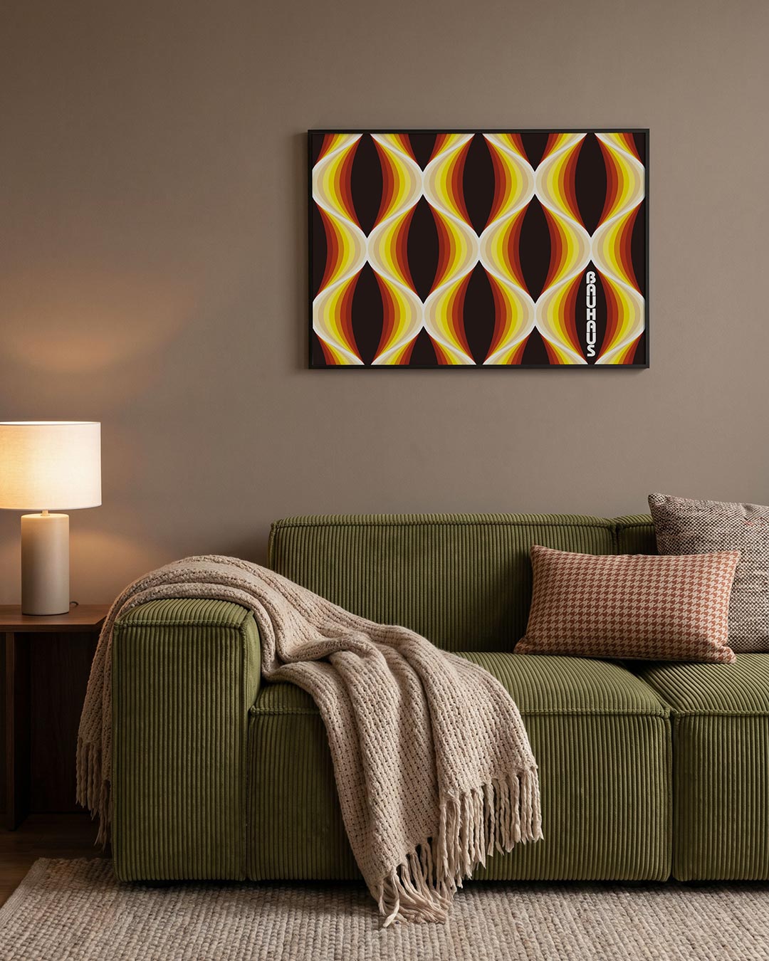 Vorm en kleur – geometrische Bauhaus poster in liggend formaat