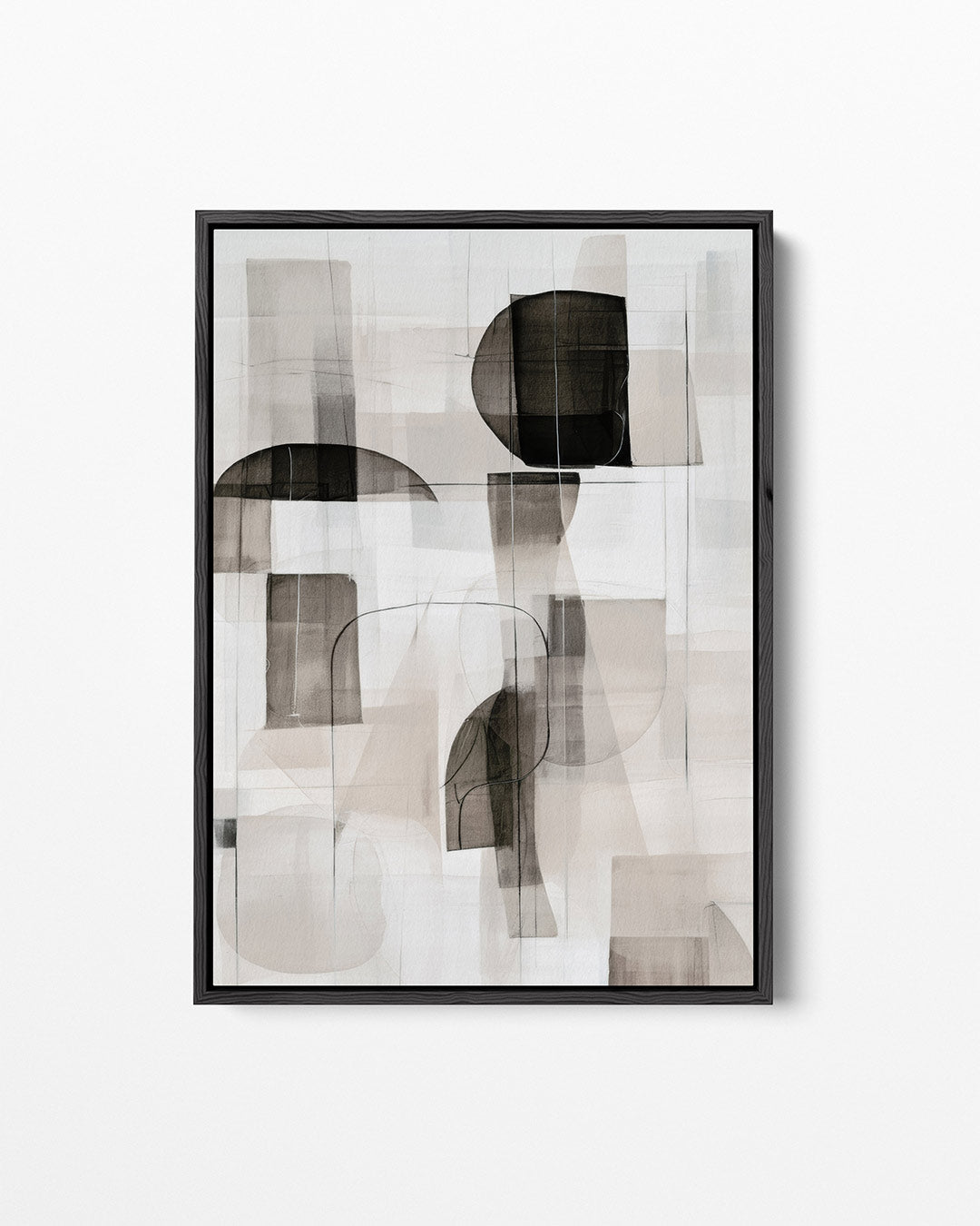 Geometrische vormen compositie – staand wanddecoratie kunstwerk