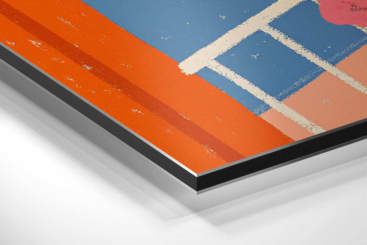 Uitzicht op Bloemrijke Haven – canvas kunstwerk als wanddecoratie