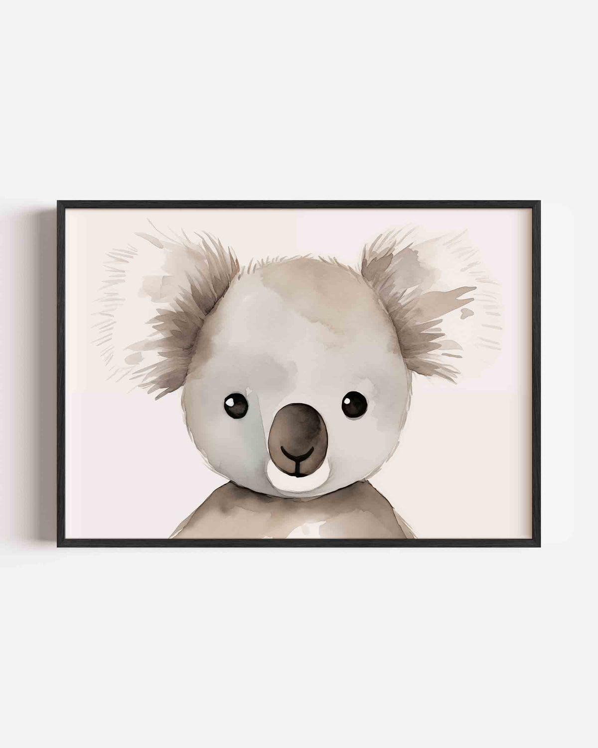 Koala portret – landscape kinderposter als wanddecoratie