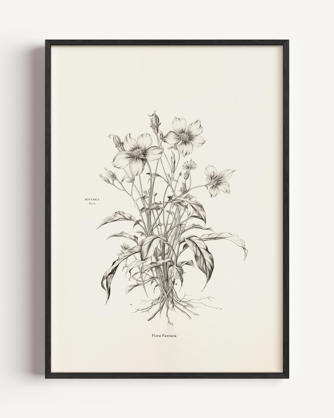 Botanische Schets – elegante portret poster als wanddecoratie