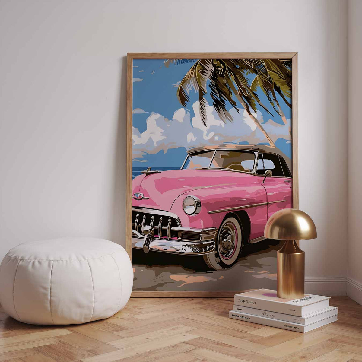 Retro Strandavontuur – urban poster in staand formaat
