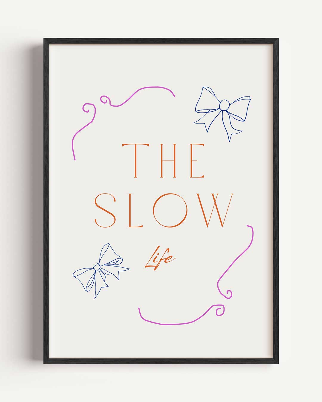 The Slow Life – La Dolce Vita portret poster als wanddecoratie
