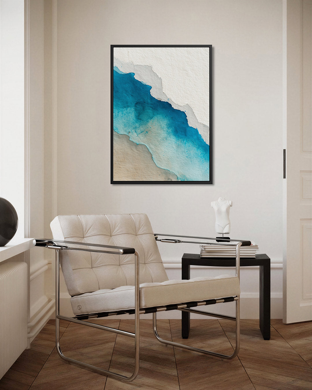 Vloeiende kleurovergangen – staand wanddecoratie kunstwerk