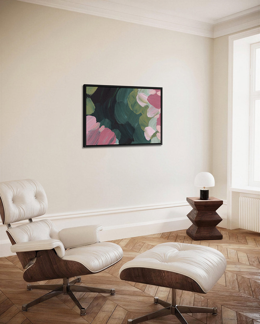 Kleurrijke penseelstreken – alternatieve weergave van het kunstwerk