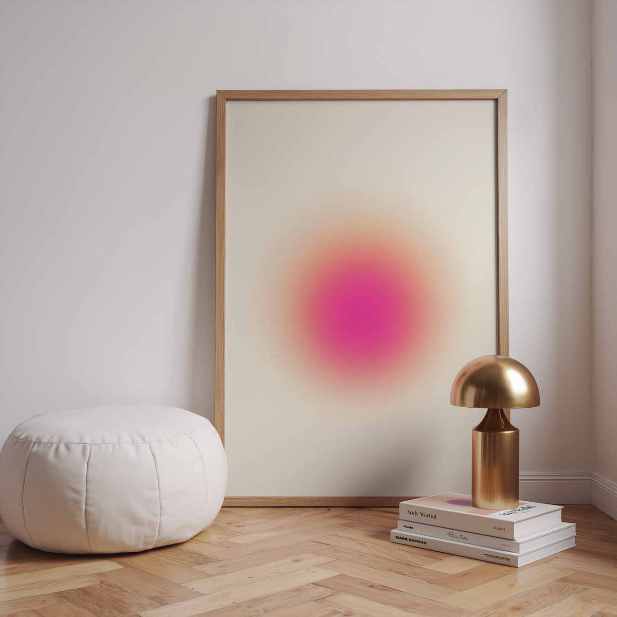 Stralende Zonsondergang Print – staande muurposter met mindful uitstraling