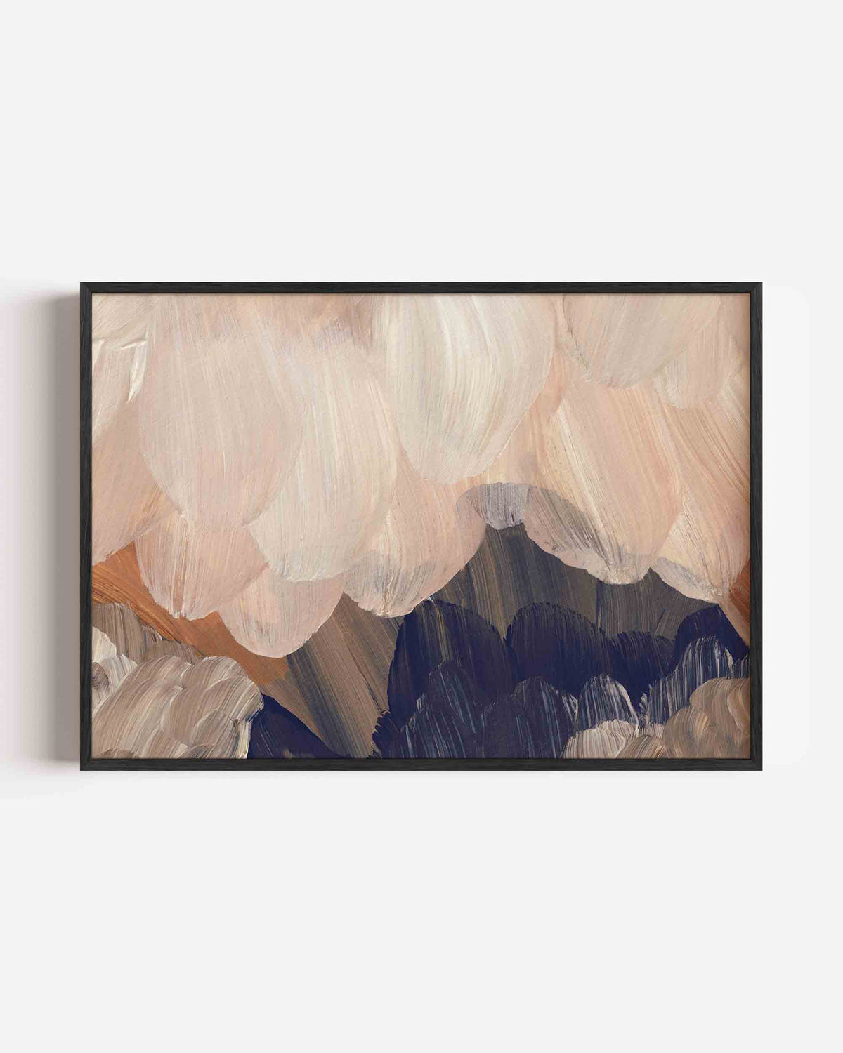 Abstracte penseelstreken – schilderkunst landscape poster als wanddecoratie