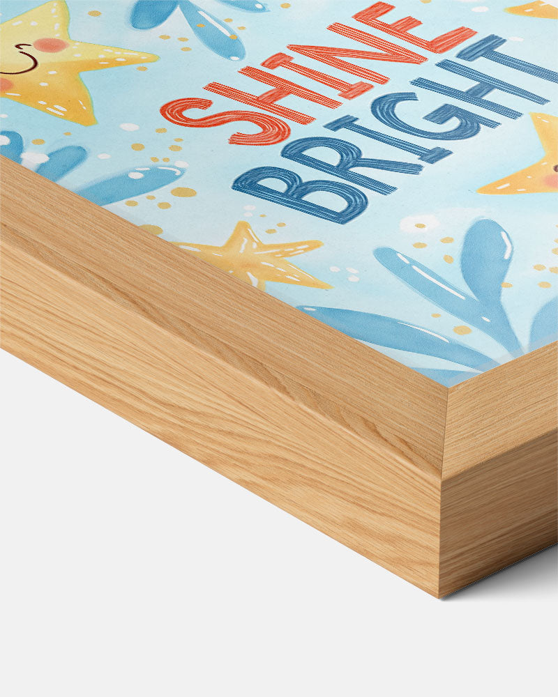 Shine Bright Sterrenposter – kids poster als vrolijke staande wanddecoratie