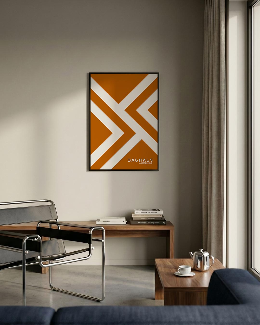  – staande Bauhaus poster voor aan de muur