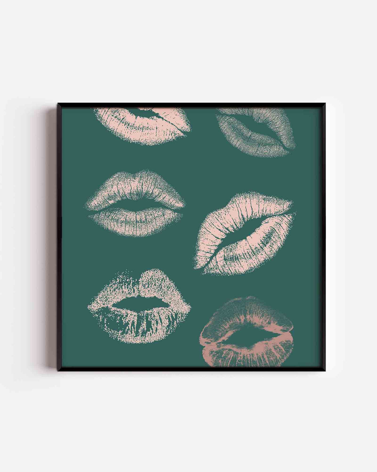 Lipafdrukken – Pop Art vierkante poster als wanddecoratie