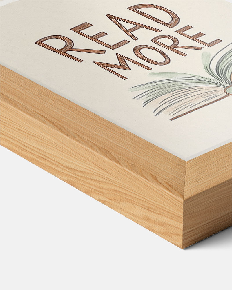 Lees Meer Inspiratieposter – kids poster als vrolijke staande wanddecoratie