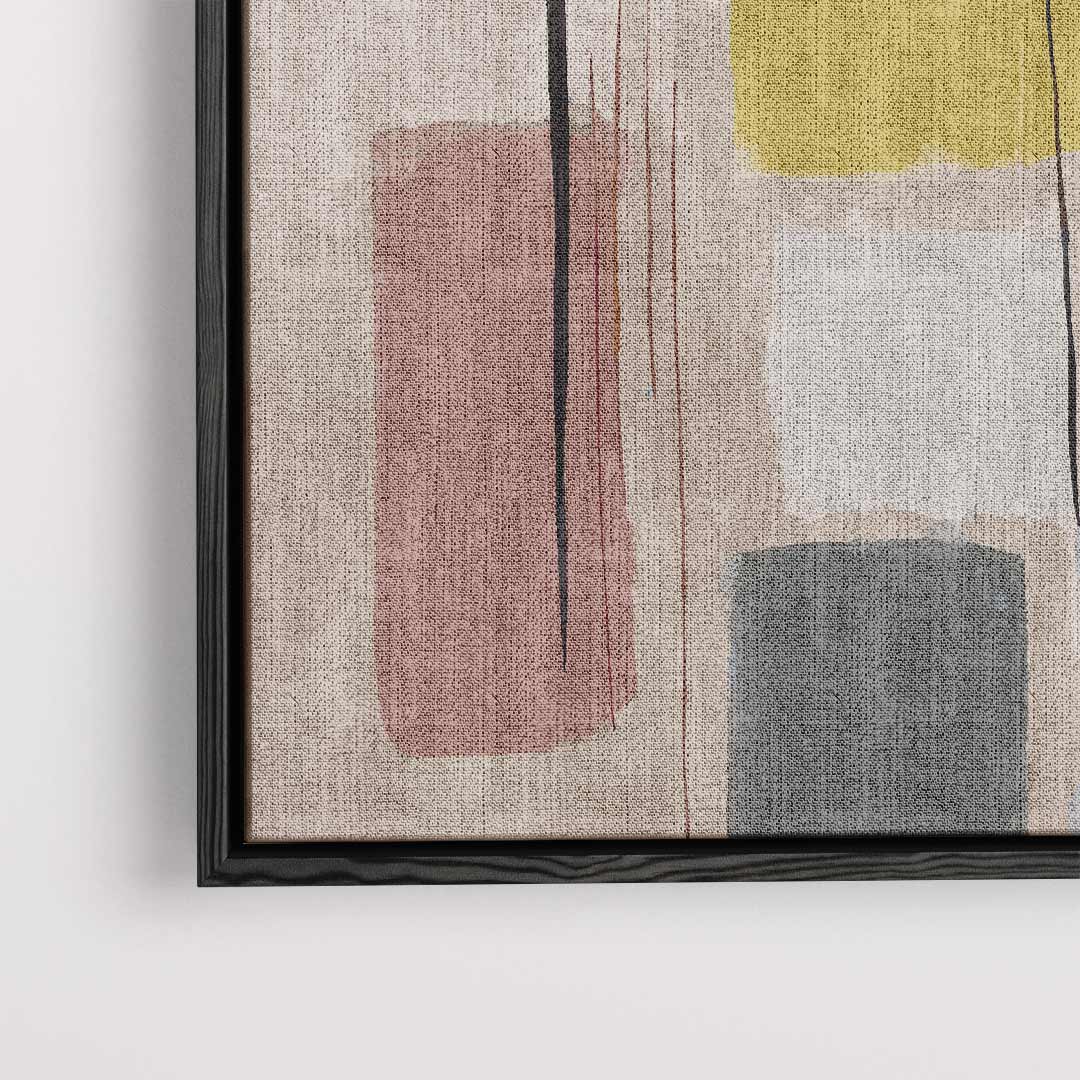 Vrolijke Kleurenmix Schilderij – dibond kunstwerk als wanddecoratie