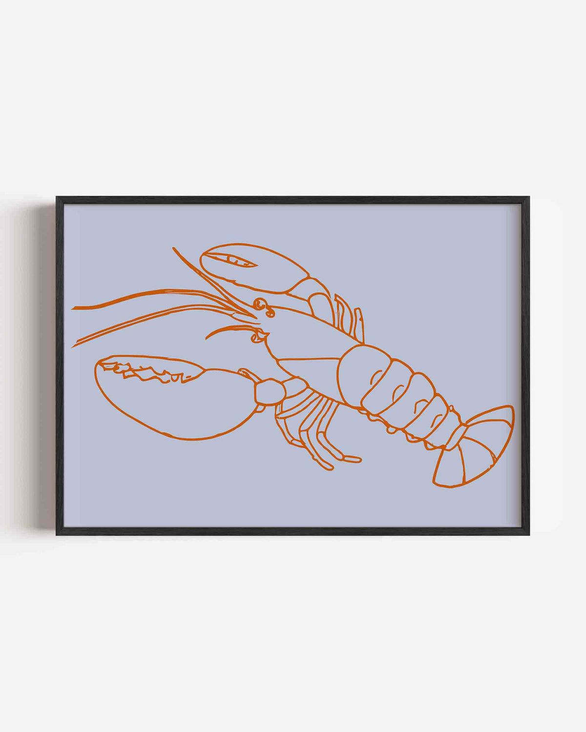 Oranje kreeft – keuken landscape poster als wanddecoratie