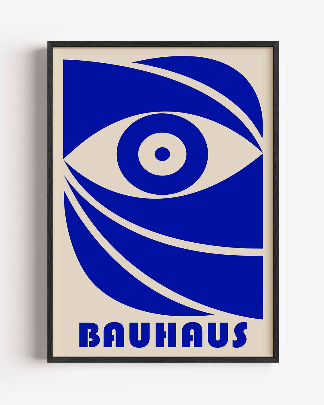 Vorm en kleur – staande Bauhaus poster als wanddecoratie