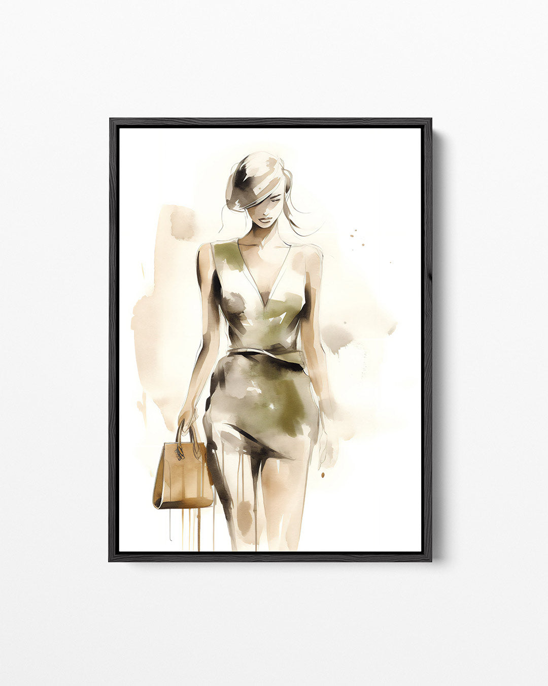 Mode illustratie – staand wanddecoratie kunstwerk