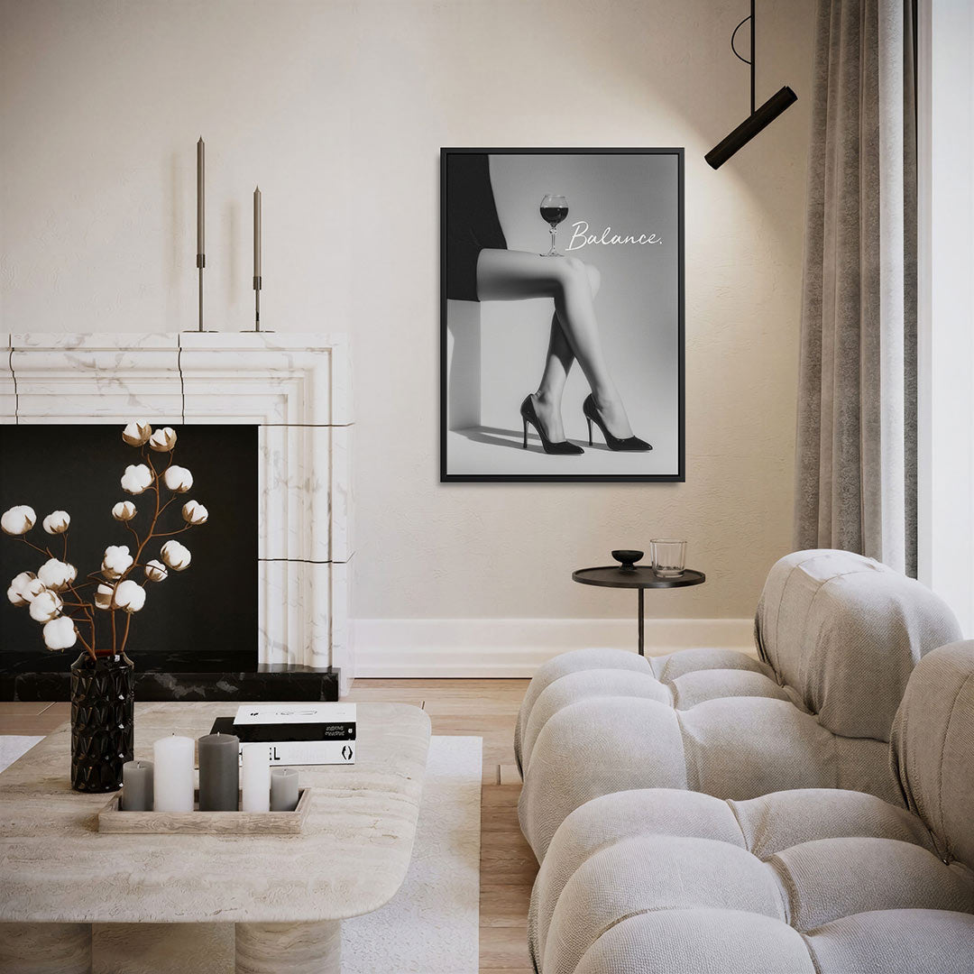 Elegante balans – staand wanddecoratie kunstwerk