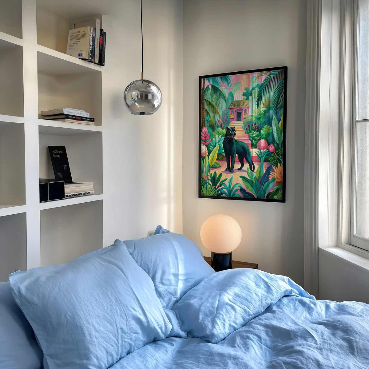 Tropische Jungle Panther – staande muurposter met dierenthema
