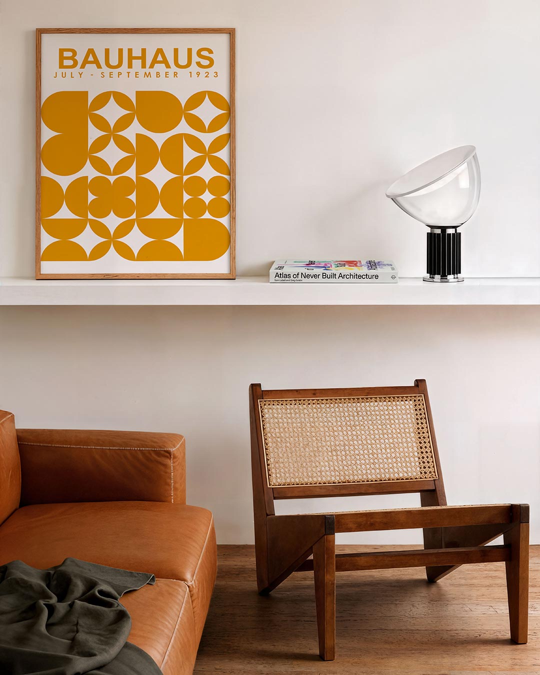 Vormritme en kleur – staande Bauhaus poster voor aan de muur