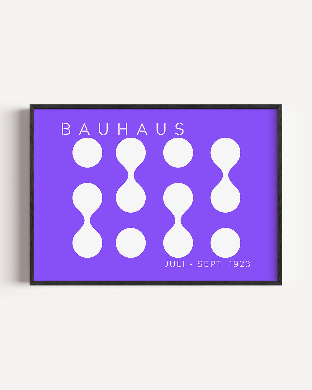 Vorm en balans – liggende Bauhaus poster als wanddecoratie