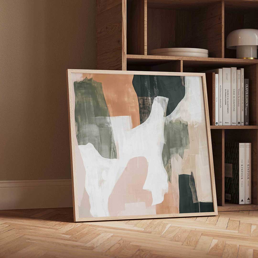 Abstracte vormen – vierkante moderne wanddecoratie van WallArtistic
