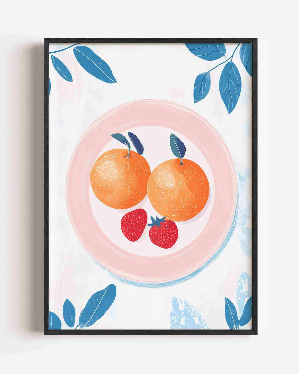 Fruit op bord – moderne portret poster als wanddecoratie