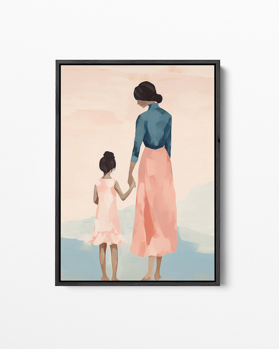 Moeder en kind – staand wanddecoratie kunstwerk