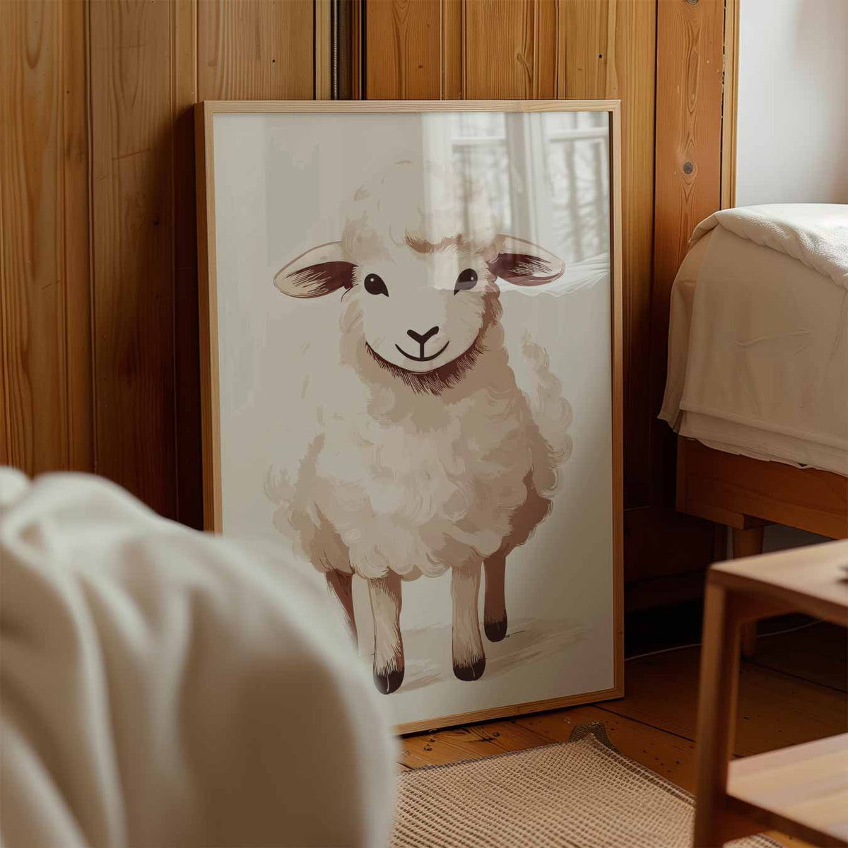Schattige Lammetjesposter – kinderposter in staand formaat