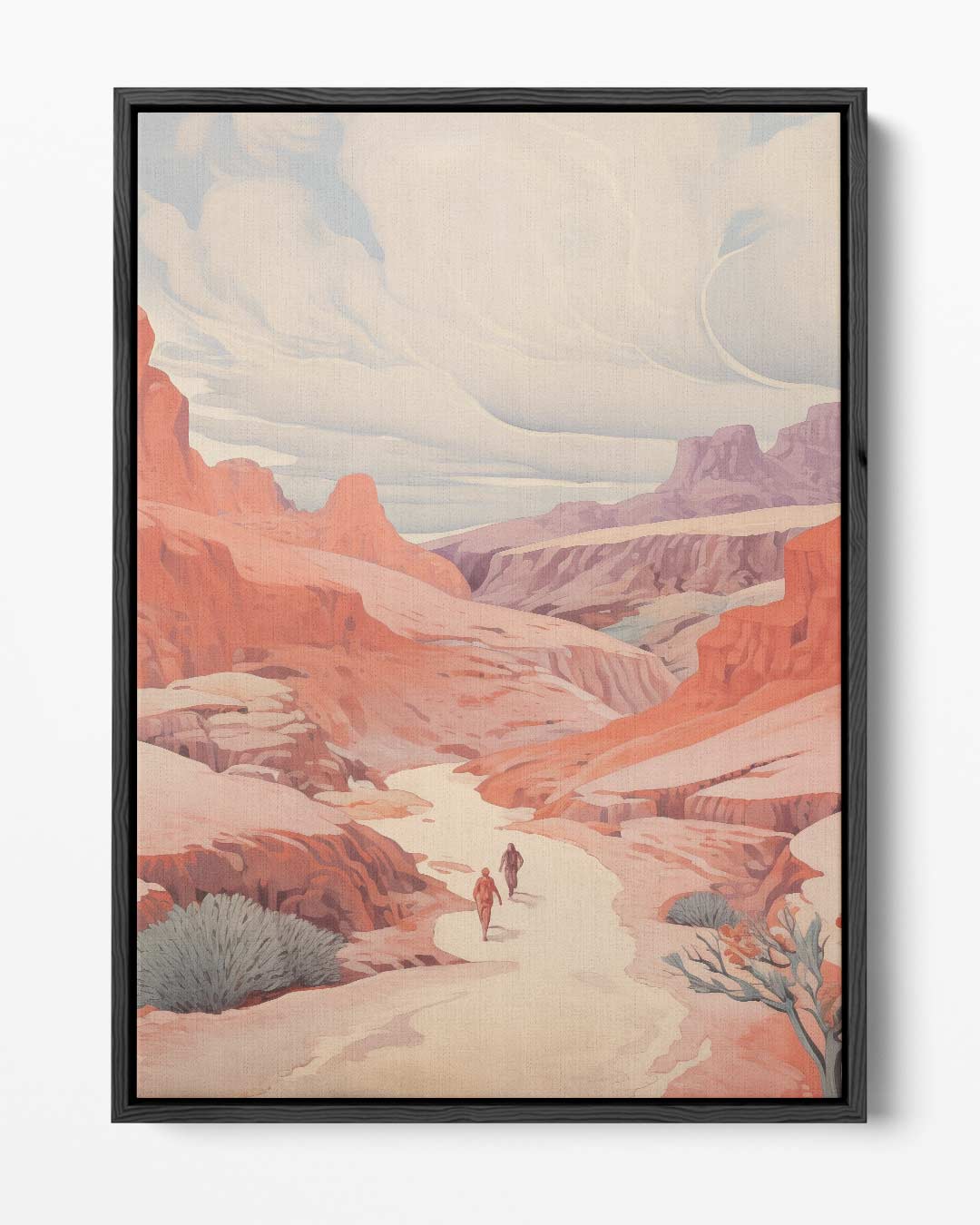 Wandeling door de Canyon – portret kunstwerk als wanddecoratie