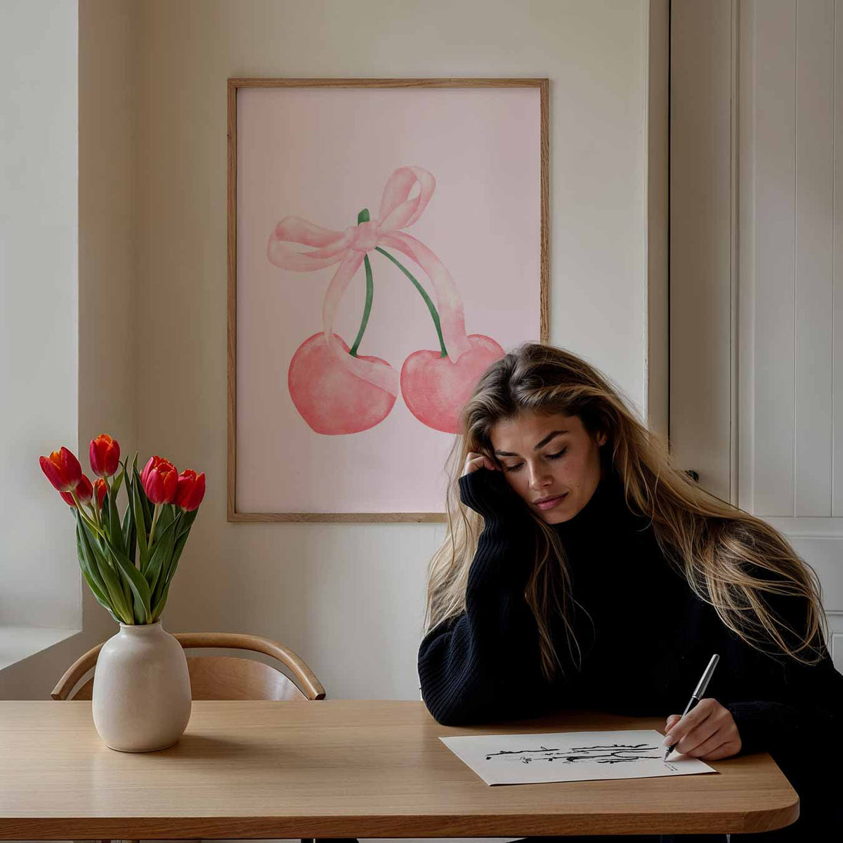 Zoete Kersen – paasposter in staand formaat