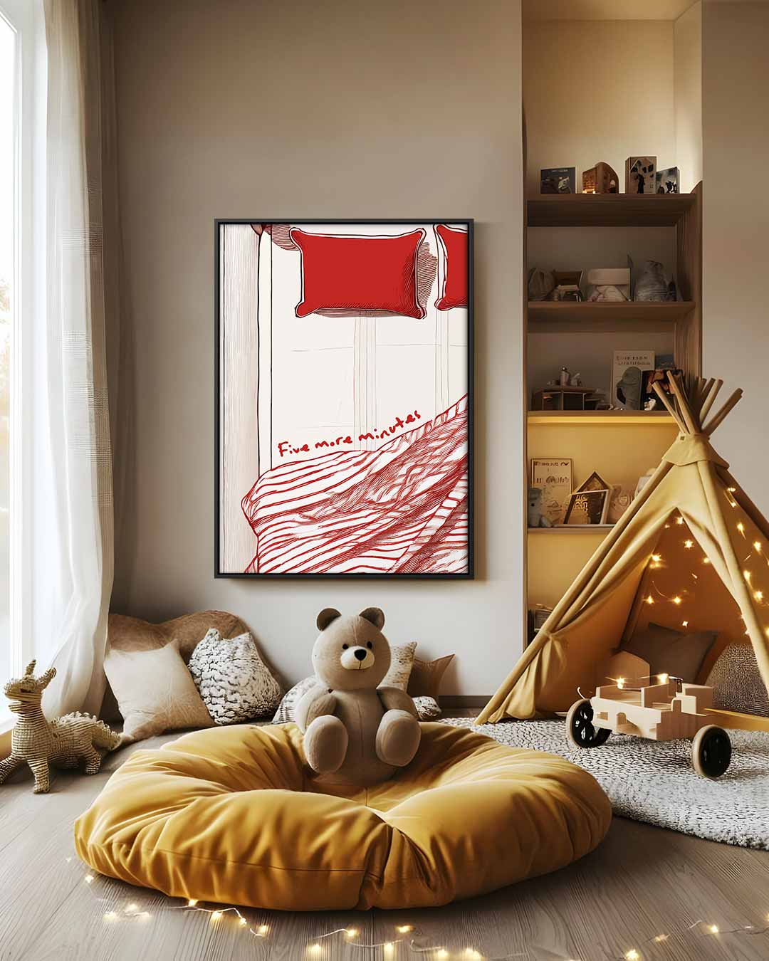 Vijf Minuten Meer – modern portret kunstwerk van WallArtistic