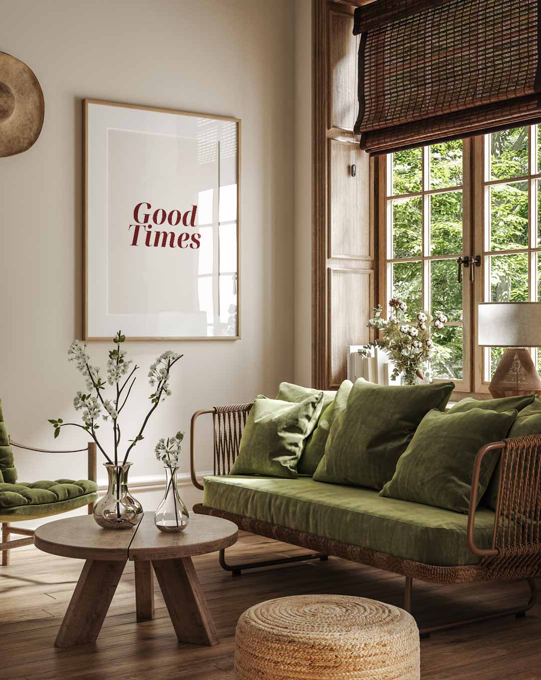 Good Times Typography – Streetart wandkunst als portret poster