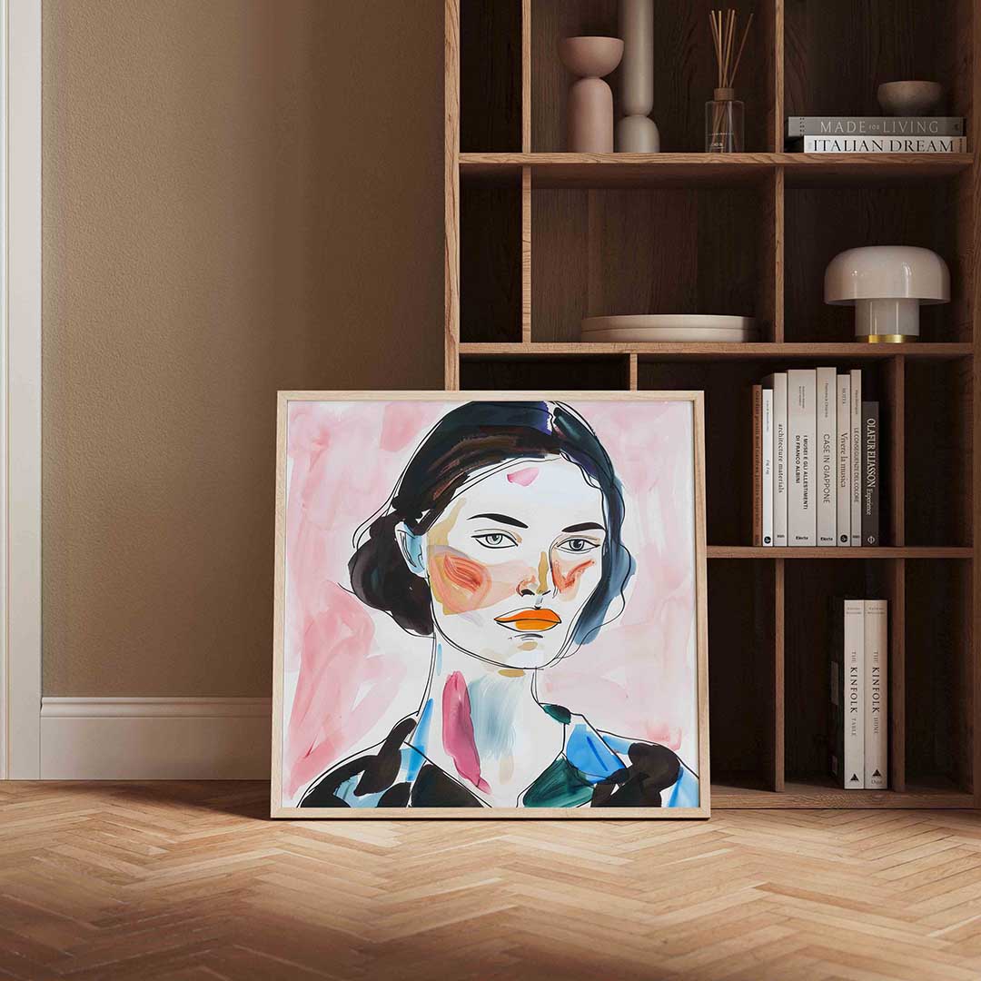 Vrouwelijk portret – portret poster in vierkant formaat