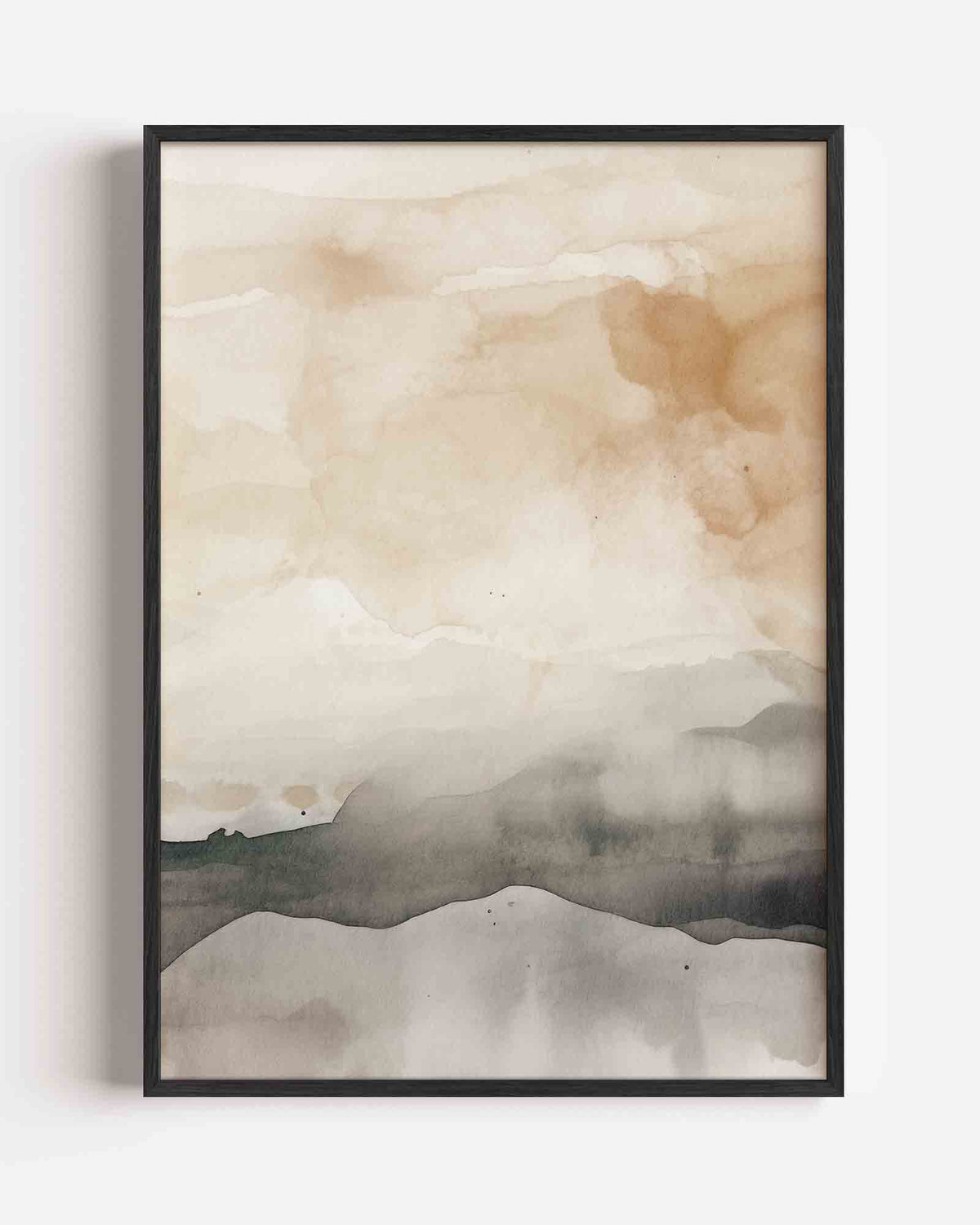 Abstracte landschapsweergave – zacht abstracte portret poster als wanddecoratie