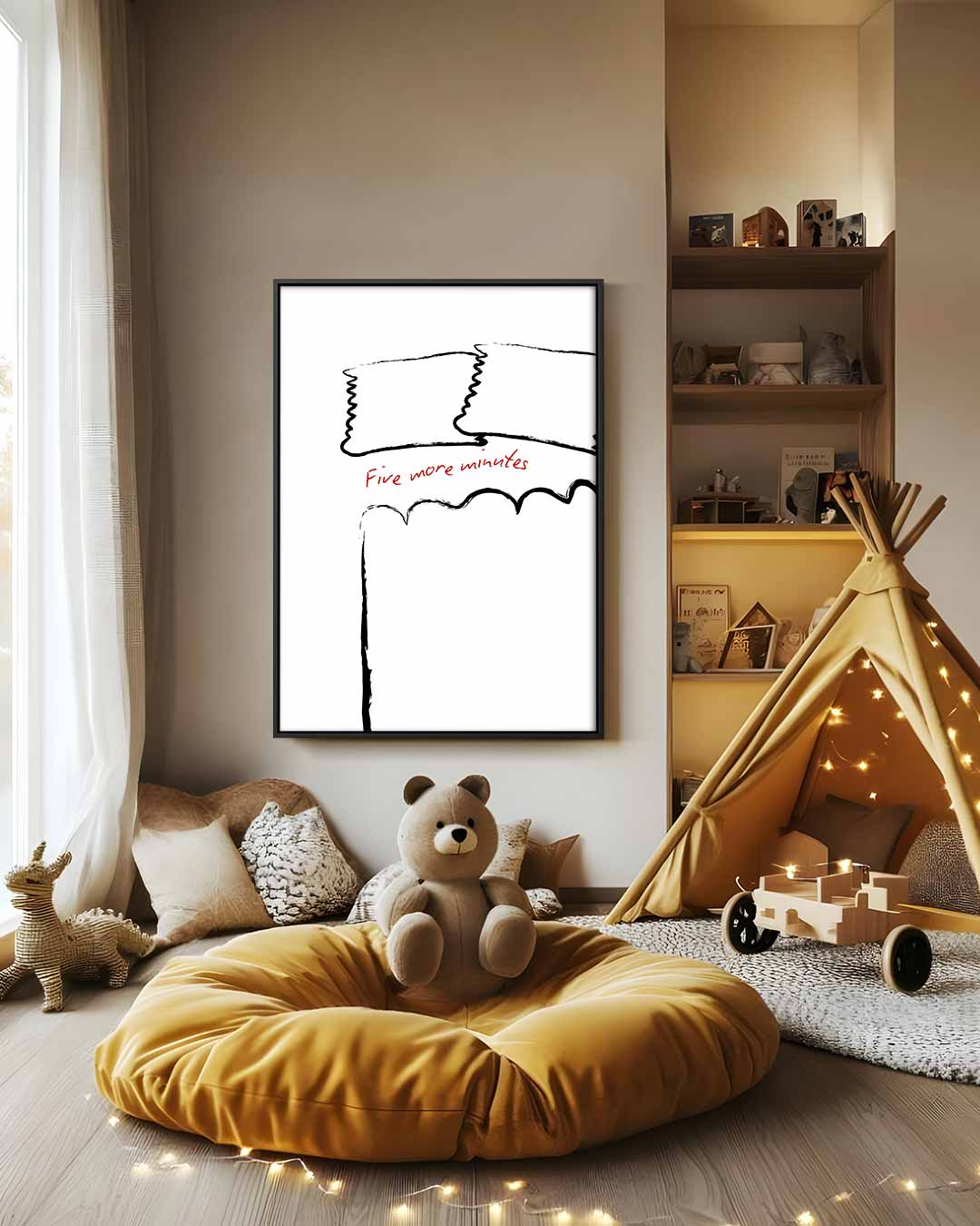 Vijf Minuten Extra – modern portret kunstwerk van WallArtistic