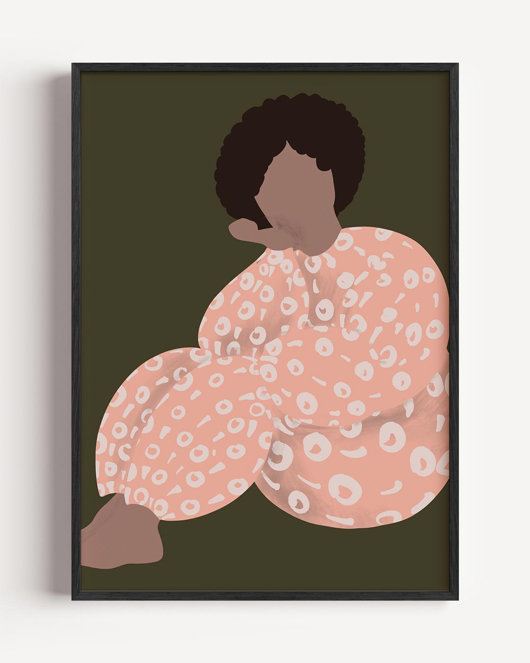 Stijlvolle Abstracte Vrouwenfiguur – vrouwelijk portret poster als wanddecoratie