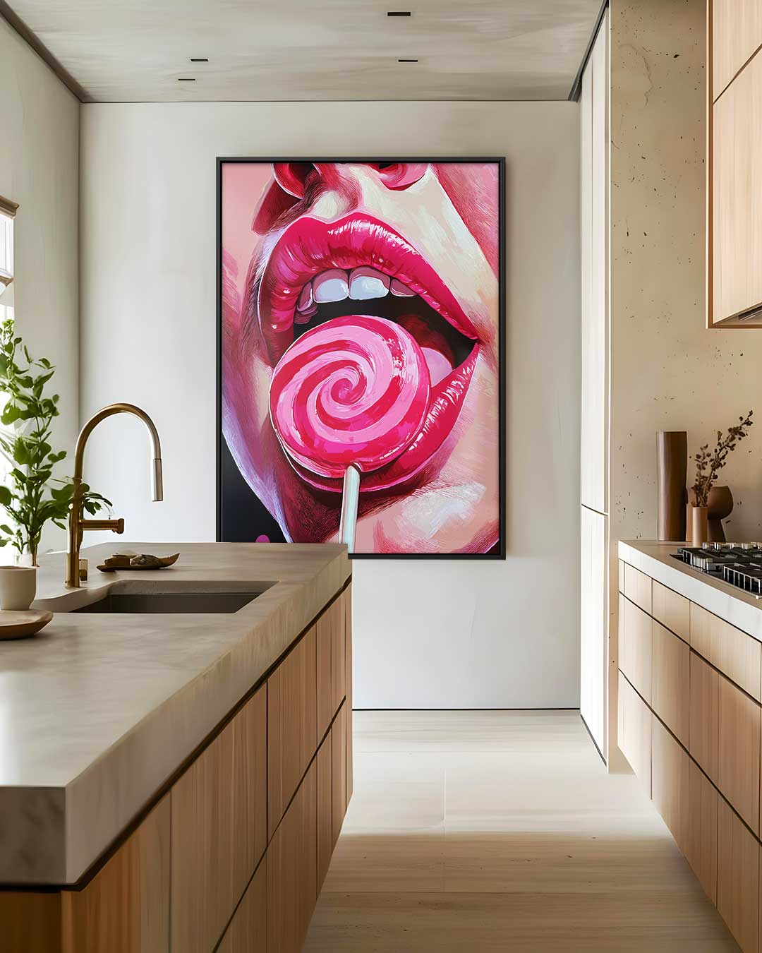 Zoet Verlangen – modern portret kunstwerk van WallArtistic