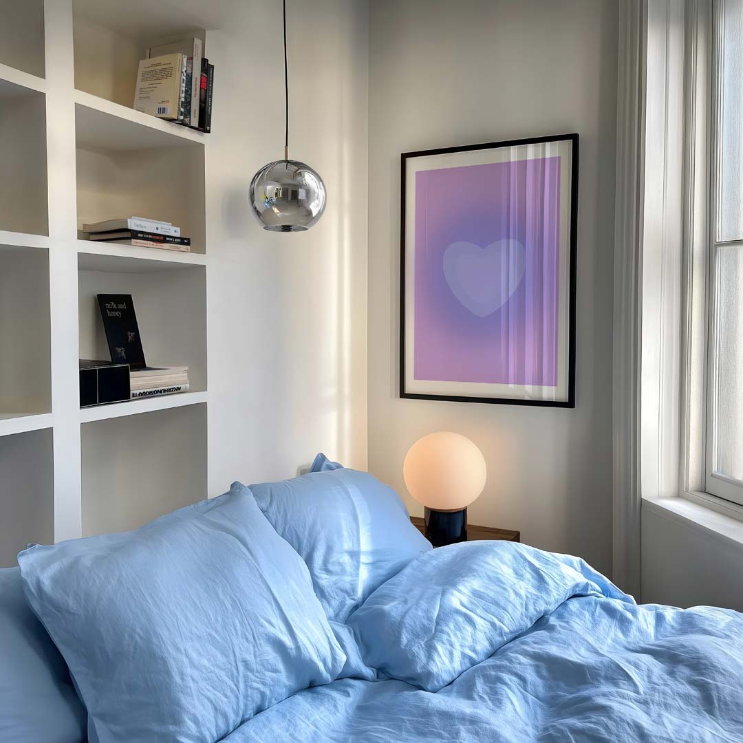 Dromerig Hart Kunstposter – staande moderne wanddecoratie van WallArtistic