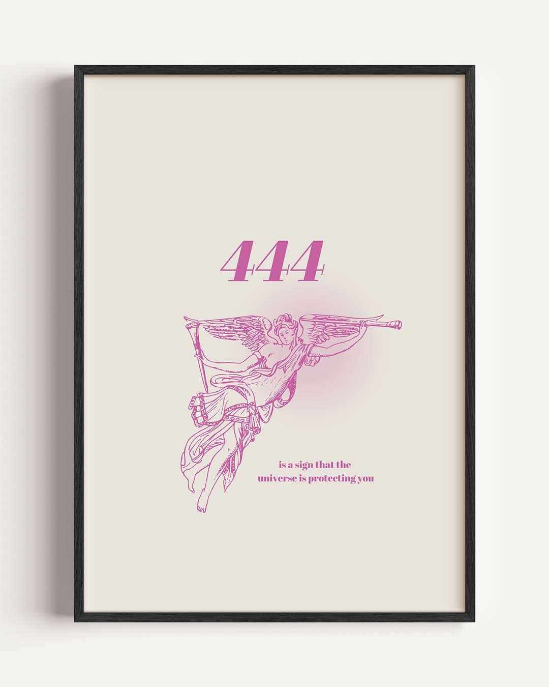 Engelen Beschermposter 444 – mindful portret poster als wanddecoratie