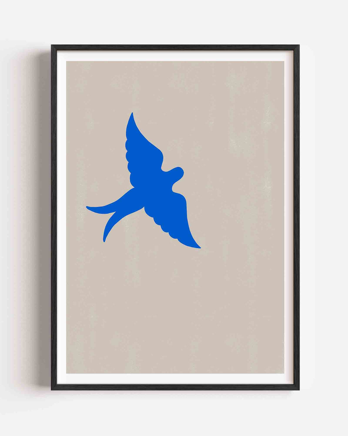 Blauwe vogel – Slow Living portret poster als wanddecoratie