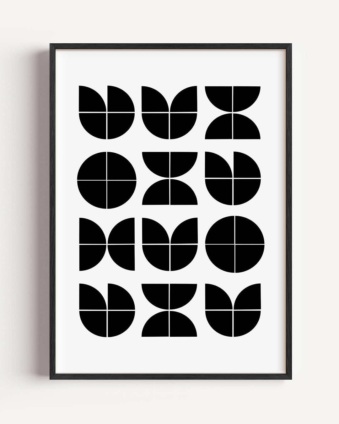 Vormritme en balans – staande Bauhaus poster als wanddecoratie